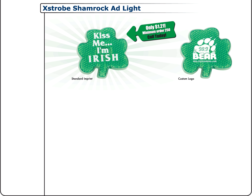 Xstrobe Shamrock Ad Light